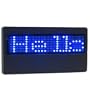 Programmable Scrolling Blue LED Name Tag with Build In Re-Chargeable Battery & AC Charger