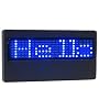 Programmable Scrolling Blue LED Name Tag with Build In Re-Chargeable Battery & AC Charger