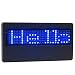 Programmable Scrolling Blue LED Name Tag with Build In Re-Chargeable Battery & AC Charger