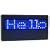 Programmable Scrolling Blue LED Name Tag with Build In Re-Chargeable Battery & AC Charger