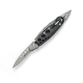 Columbia River Knife And Tool 9065 Zilla Jr. Multitool With  Black And Grey Scale and Assisted Opening Needle Nose Pliers, 2.25-inch Steel Blade, 5.25-inch Handle
