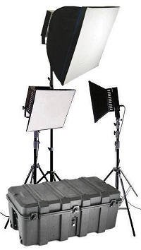 Studio Light ALZO 600 - Portrait 3-Light Kit w/ case - Continuous lights perfect for digital still photography and Video of individuals and products - by alzodigital.com