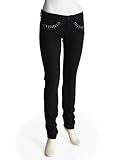 2b Black Skinny Raindrop Rhinestone Jean - BLACK (30)