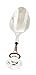 Mud Pie Fluted Glass Door Knob Ice Scoop, Silver