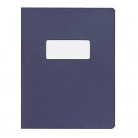 GBC 20-005-03 Binding System Linen Weave Cover with Window, 11-1 4 x 8-3 4, Navy, 100 Sets... by GBC