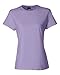 Hanes Ladies' 4.5 oz., 100% Ringspun Cotton nano-T T-Shirt M LAVENDER