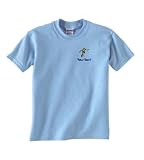 Personalized custom embroidered soccer player design on t-shirt