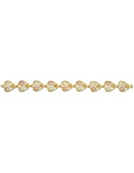 Landstroms Black Hills Gold Heart Bracelet with Leaves - P708