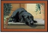 Black Lab Porch Doormat