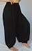 BLACK PANTS HAREM WIDE LEG HIPPY BOHO FITS - M L XL 1X 2X - W370 - NEW ARRIVAL