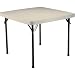 Lifetime 22315 37-Inch Square Folding Table with 37-Inch Square Molded Top, White Granite