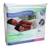 AllerZip Waterproof Bed Bug Proof Zippered Bedding Encasement, Full Size (Fits 8 - 13 in. H)