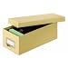 Globe-Weis Fiberboard Index Card Storage Box, 3x5 Inches, Solid Tan, (3X5TAN)