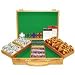300 14g 3 COLOR A/K SUITED CLAY POKER CHIP SET W/OAK CASE