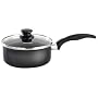 Proctor Silex 52009 Nonstick 2 Quart Covered Sauce Pan, Black