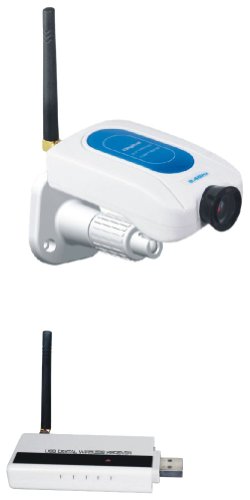 LYD W213DE1 2.4GHz Digital Wireless Security Kits Network, Motion Detection with Alarms - USDB Mini DVR (White)