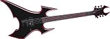 B.C. Rich Son of Beast Avenge Electric Guitar, Onyx with Red Bevel