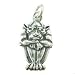 Sitting Gargoyle Pendant in Sterling Silver, #9026