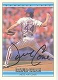 David Cone, New York Mets, 1992 Donruss Autographed Card
