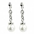 Sterling Silver Fresh Water Cultured Pearl Drop Earrings