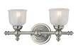 Minka Fordyce Brushed Nickel 2 Light Bath 6532-84