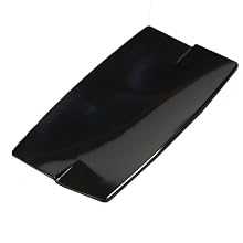 Carlisle 3332003 Black 10-Inch Rave Rectangular Platter (Case of 6)