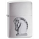 Kitchen & Housewares : Brushed Chrome, Knight Emblem (ZI20869) Category: Work & Play Zippo Lighters
