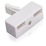 BT Telephone Adapter Splitter - 1 x BT Plug to 2 x BT Sockets (2 Way)