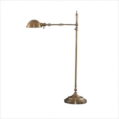 Antique Brass Pharmacy Style With Swing Arm Floor Lamp