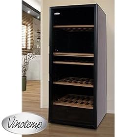 Vinotemp VinoCellier Glass Door Wine Cabinet Holds up to 267 Bottles Locking Door Built-in... by Costco