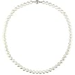 7-7.5 mm Cultured Freshwater Pearl Necklace, 18 in length