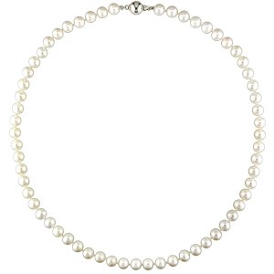 7-7.5 mm Cultured Freshwater Pearl Necklace, 18 in length