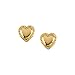 14K Yellow Gold Children's Heart Earrings
