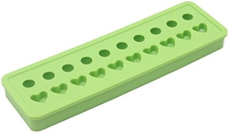 Best Ice Cube Trays -Silicone Mold Ice Tray - 20 mini Cubes Molds- Good Fruit Juice Milk Candy Chocolate Ice cube Maker Mold Tray for Child (Green)