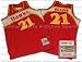 Dominique Wilkins 1987 Atlanta Hawks #21 Authentic Road Throwback Mitchell and Ness NBA Basketball Jersey (Red)