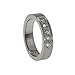 316L Stainless Steel ring with Cubic Zirconia