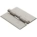 Stainless Steel 304 Surface Mount Butt Hinge without Hole, 2B Mill Finish, 0.120" Leaf Thickness, 3" Open Width, 1/4" Pin Diameter, 4" Long, Non-Removable Pin (Pack 1)
