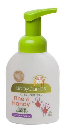 BabyGanics Fine & Handy Foaming Hand Soap, Lavender Vanilla, 8.45-Fluid Ounce Bottles (Pack of 2)