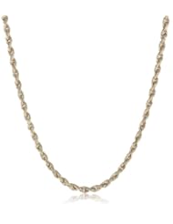 Klassics 10k Yellow Gold 2.0mm Hollow Rope Chain Necklace