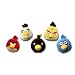 Angry Birds 8 Inch Set of 5 DELUXE Plush Toys With Sound Blue, Black, Red, White Yellow Birds