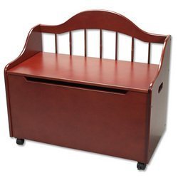Gift Mark Decan Bench and Toy Chest - Cherry by Gift Mark