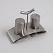 METALTEX Salz und Pfeffer Menage aus Inox