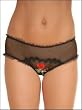 Scarlet Rose Crotchless Panty.