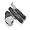 Rhodium Plated CZ Snake Ring in Sterling Silver - Size 8