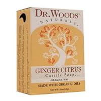 Dr. Woods Naturals Castile Bar Soap Ginger Citrus -- 5.25 oz