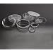 Simport D210-8R Polystyrene Petri Dish with Stacking Ring, Sterile, 125ml Volume, 90mm Diameter x 25mm Height (Case of 500)