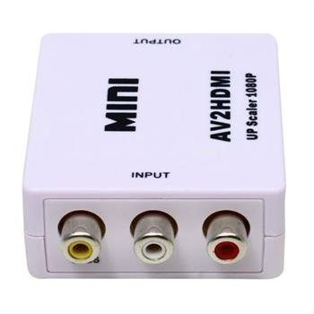 Adaptateur Convertisseur Mini RCA AV CVBS vers Vidéo HDMI 720P 1080P pour HDTV