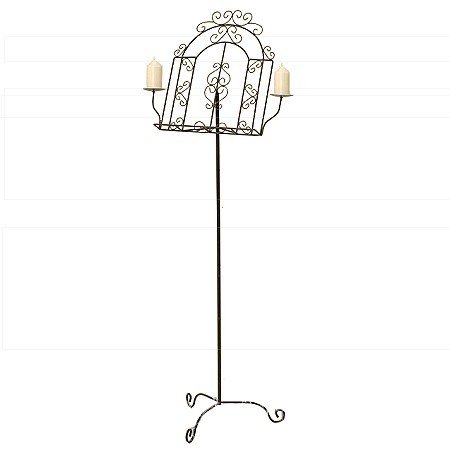 NOTENSTÄNDER BUCHSTÄNDER KERZENHALTER EISEN 138CM