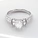 0.90 Carat Round Diamond Engagement Ring in 18ct Solid White Gold