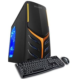 Microtel Computer® AMTI7012 Gaming Computer with Intel 3.3GHz i5-2500k, 12GB DDR3 1333mhz, 1TB Hard Drive, 24X DVD-RW, Radeon HD 6570 2GB GDDR5, Microsoft Windows 7 Home Premium Full Version CD - 64 bit + WiFi